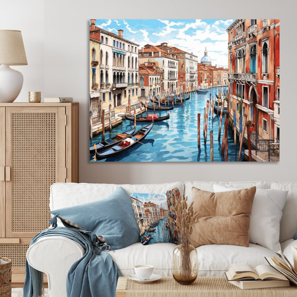 Red Barrel Studio® Venetian Artistry Canal On Canvas Print | Wayfair