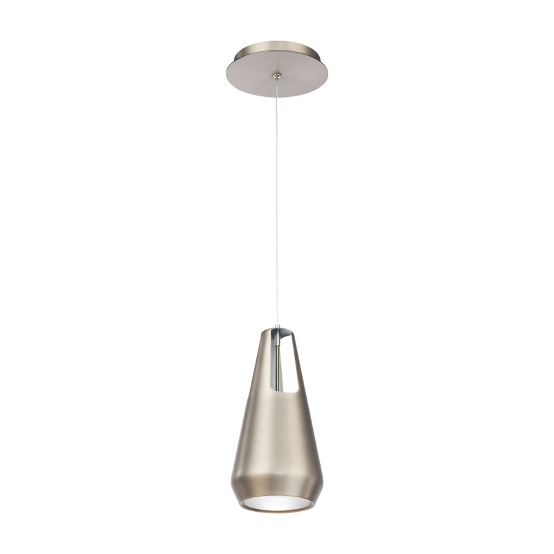 Ingot 1 - Light LED Pendant, Brushed Nickel