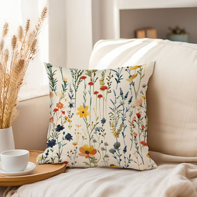 Botanical Wildflowers Dream I Pillow Cover