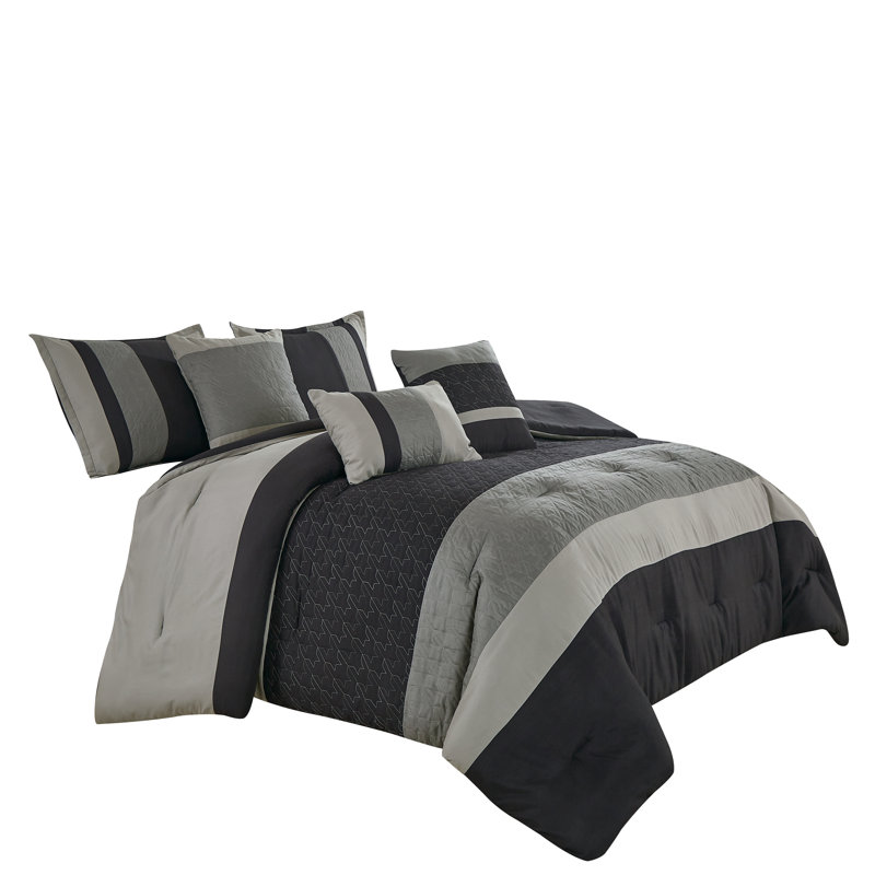 Meddela 6 Piece Comforter Set, King Comforter + 5 Additional Pieces