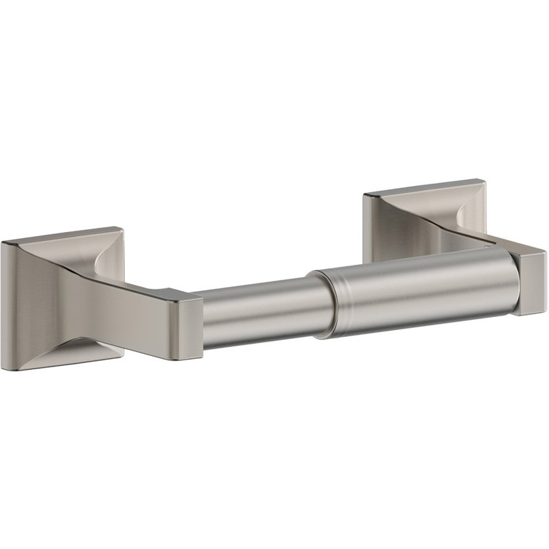 Porte-papier Sunglow avec rouleau plaqué nickel satiné - nickel satiné
