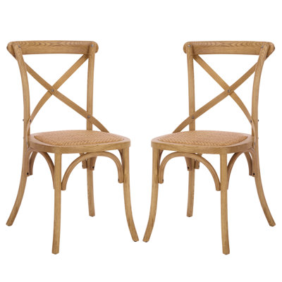 Chaise d'appoint à dossier en croix Ladores