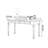 Black Rubberwood Double-drawer Writing Desk-551191474