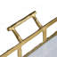 Chariot-bar 23,5 x 13,5 x 30 po, laiton antique