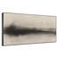 Très grande reproduction d'art sur toile - Abstrait horizon noir et beige doux pour le salon ou la chambre à coucher - «Assemblage requis du cadre (cadre non fini)»-129758890
