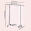 120cm Rolling Clothing Rack