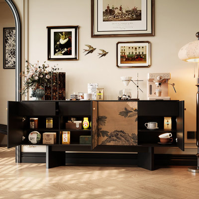 Retro and minimalist style sideboard