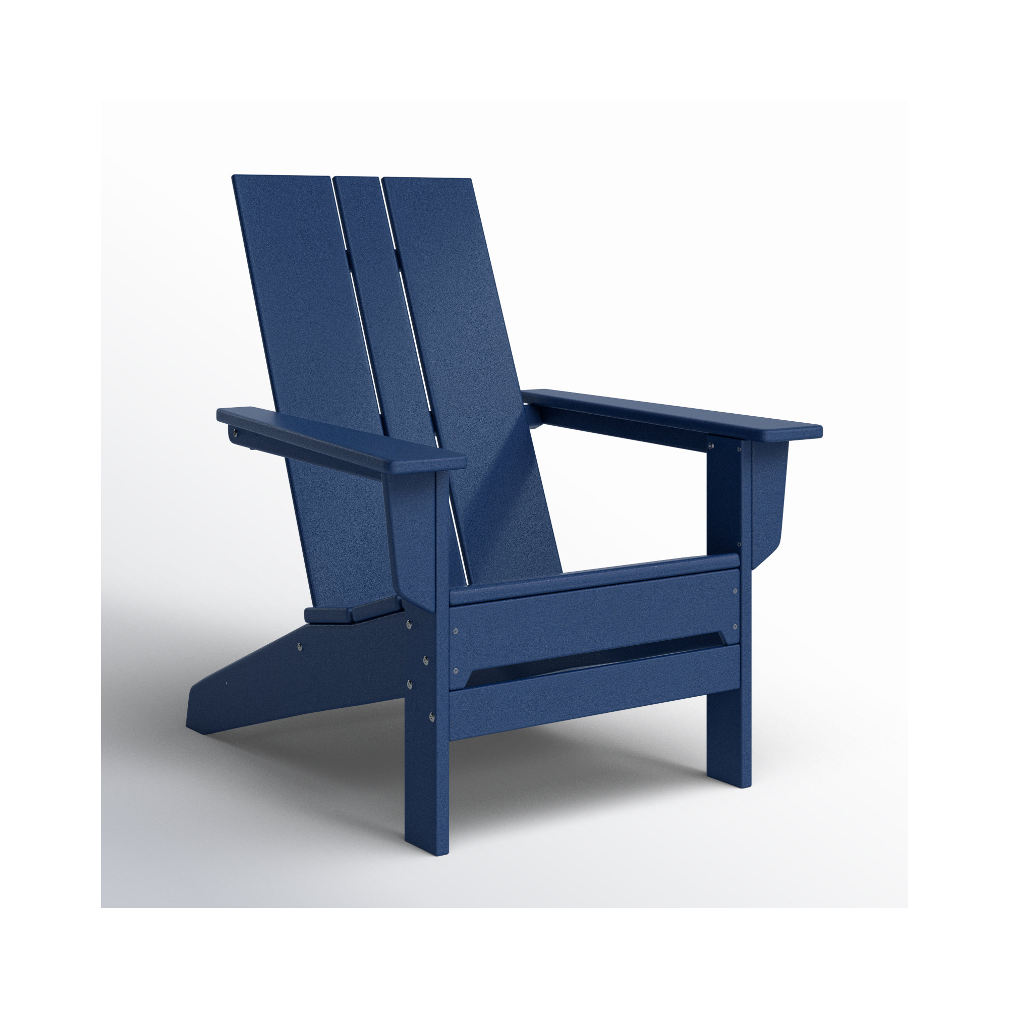 POLYWOOD x AllModern Plastic Adirondack Chair, Navy