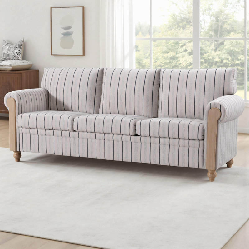 3 Seater Polyester Blend Sofa
