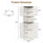 68"H Accent Cabinet, Corner Cabinet With Adjustable And Removable Shelves-1368435339