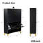 Armoire de rangement pour chaussures pour le vestibule, range-chaussures autoportant avec 2 tiroirs rabattables-1556143826