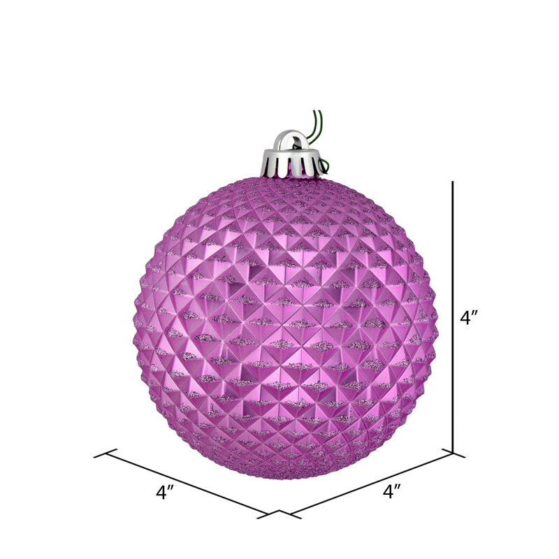 Ornement boule Durian Glitter, Orchidée