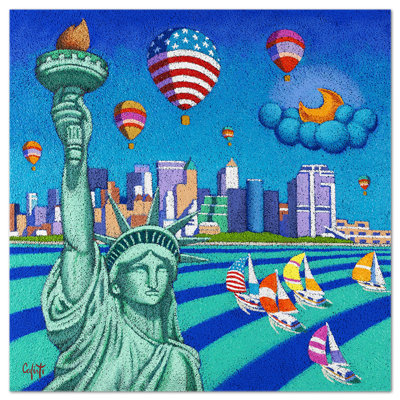 New York, Statue of Liberty by Stefano Calisti - Unframed Painting