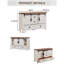 Commode de chambre à coucher avec 4 tiroirs et portes de grange coulissantes Terramuggus-664207719