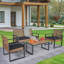 Ensemble de meubles de patio 4 pièces avec balcon et véranda-1064621461-1064621466