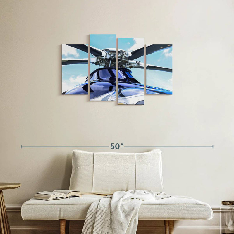 Helicopter Blades, 22" H x 36" W
