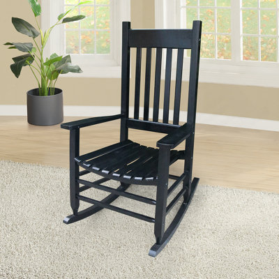 Chaise berçante en bois