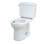 Drake® 1.28 GPF Water Efficient Round Two-Piece Toilet with Tornado Flush (Seat Not Included)