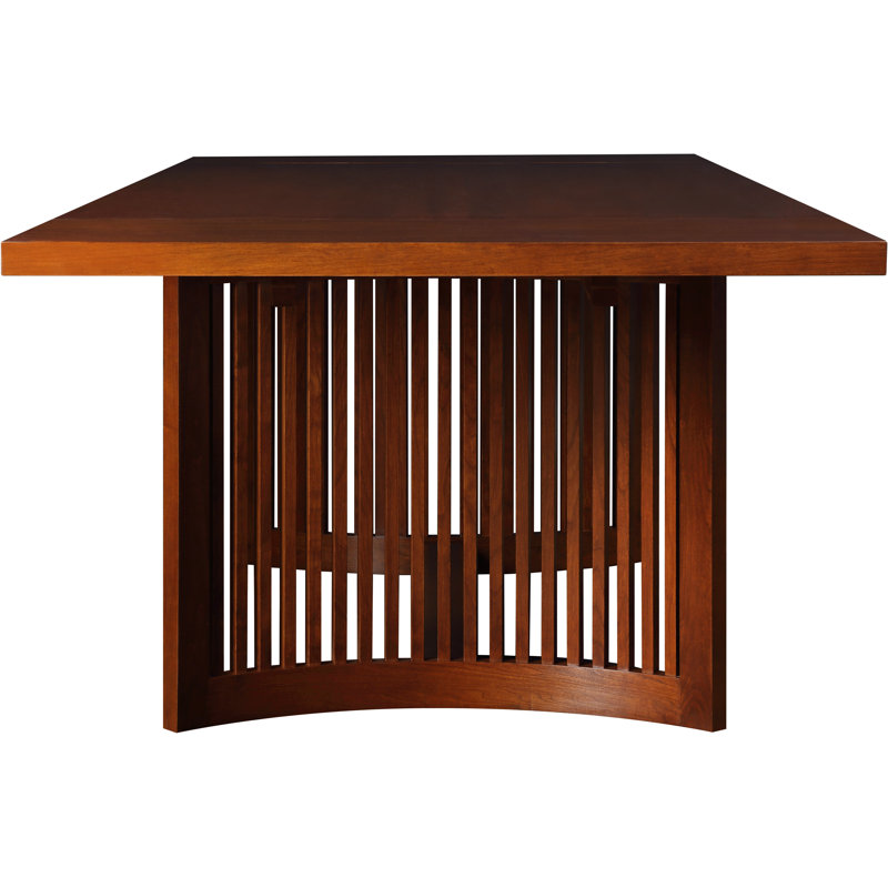 Park Slope Extendable Solid Wood Trestle Dining Table, Pasadena
