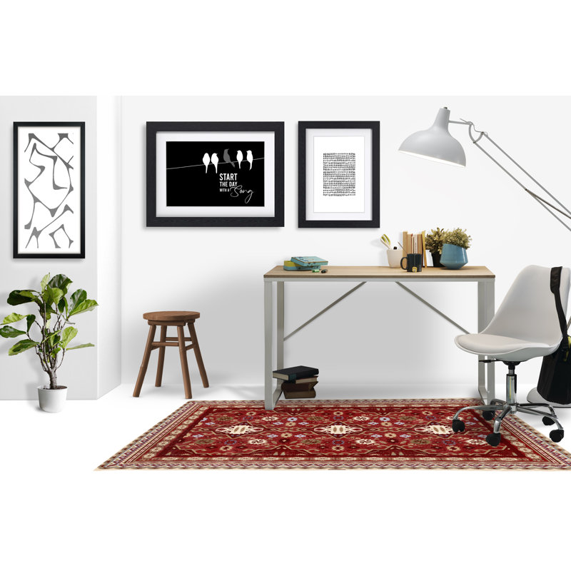 Rectangle Chair Mat with Straight Cut Edge, 48" W x 72" L, Red