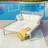 52.73" Acacia Wood Outdoor Patio Daybed-22131029