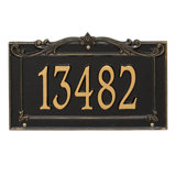 Signature Series 1-Line Wall Address Plaque