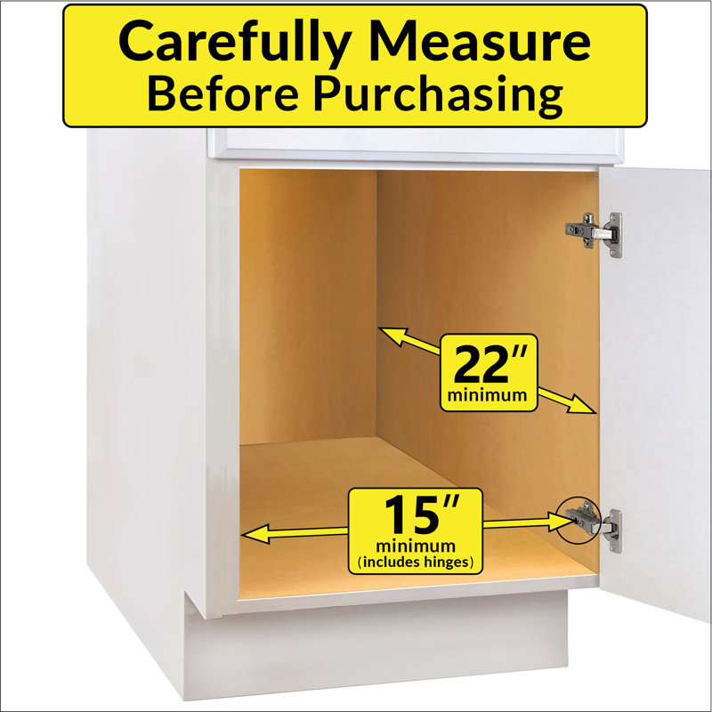 Chrome 11" x 18" Slide Out Cabinet Organizer
