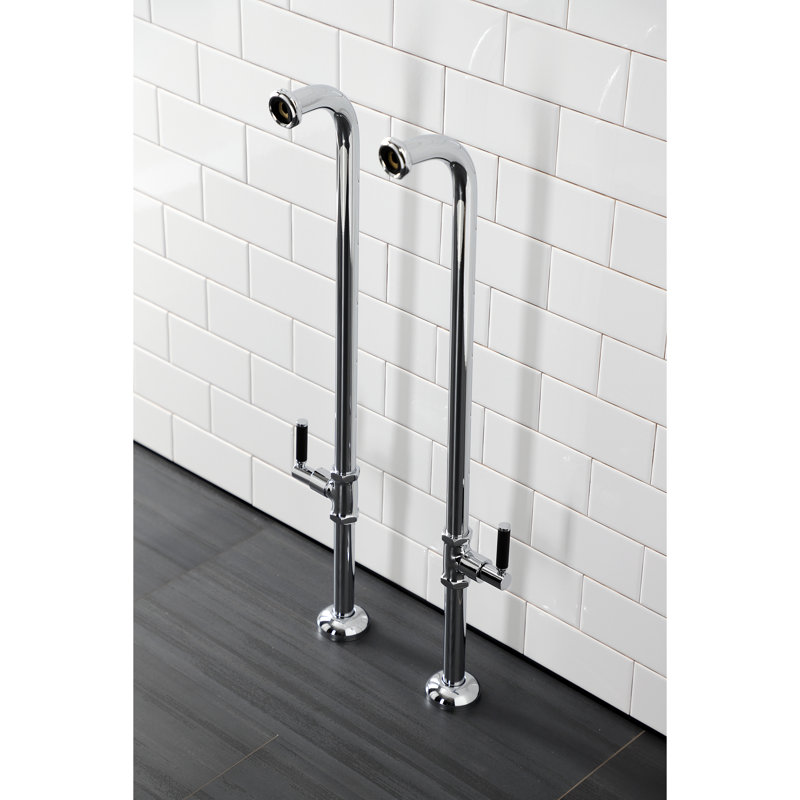 Kingston Brass Concord Freestanding Tub Supply Line, Polished Chrome