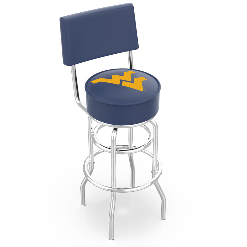 NCAA 30" Swivel Bar Stool, West Virginia University