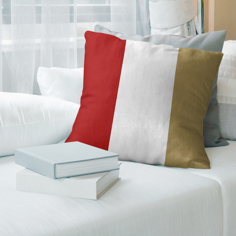 Housse de coussin jeté , 20 po x 20 po, Blanc, Polyester filé