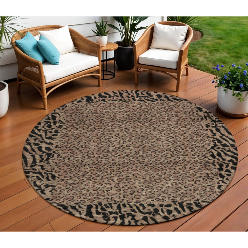 Tapis d'intérieur rond 8 po