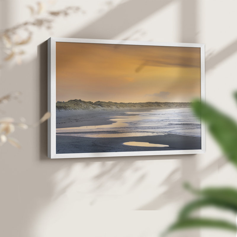 Endless Shores - Impression encadrée - Restickable, H 16 po x l 20 po, Blanc