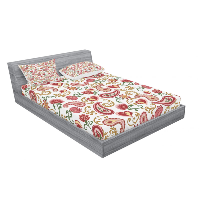 Microfiber Paisley Sheet Set