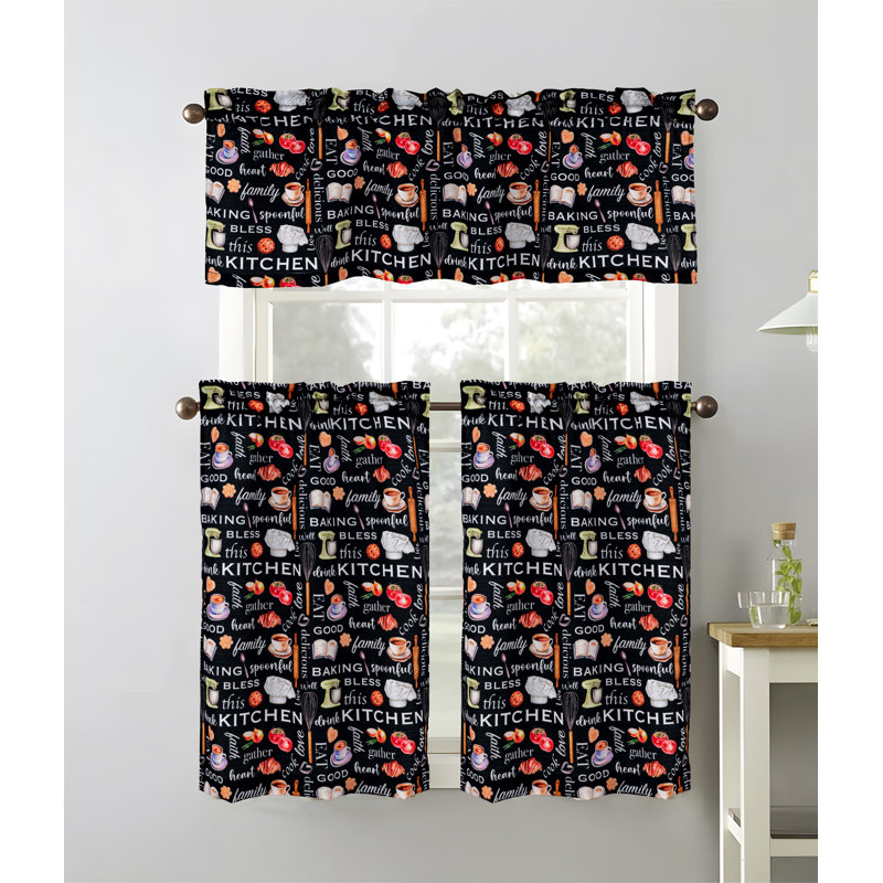 Bless Cucina Kitchen Curtain Set