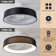 Jiren Dimmable Flush Mount LED Ceiling Fan with Remote Control