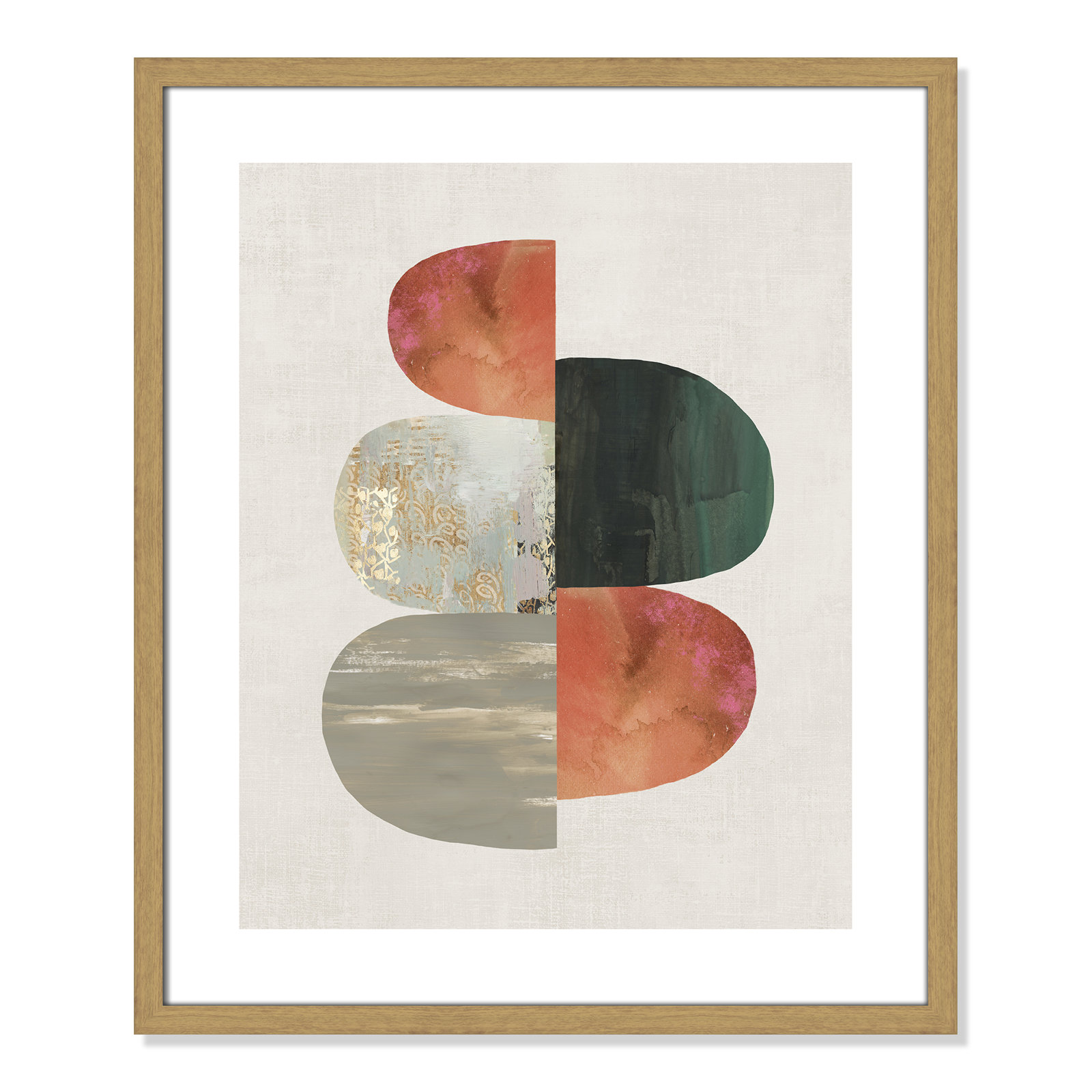 Evolving Energy II by Tom Reeves - Print, Framed Print, 25.5" H x 21.5" W, Beige
