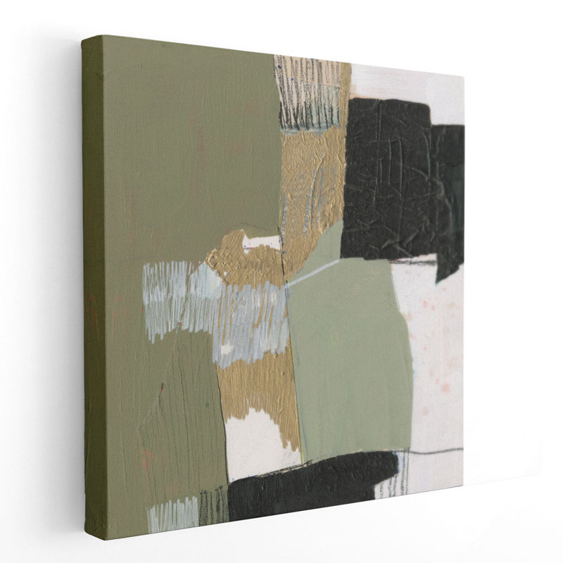 Olive noire et or II - reproduction d'art sur toile, H 20 po x l 20 po