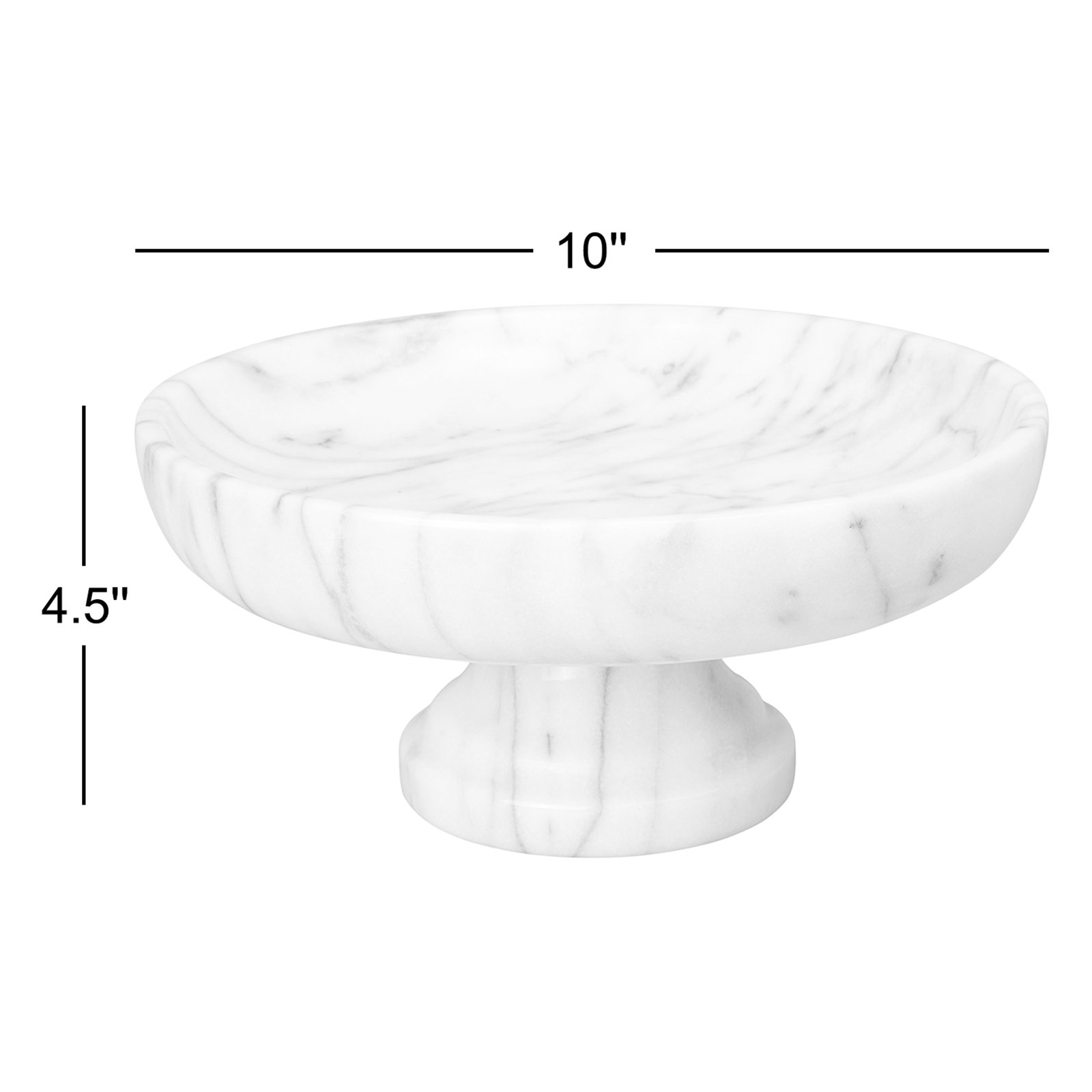 Beason Marble Fruit Bowl, Gray