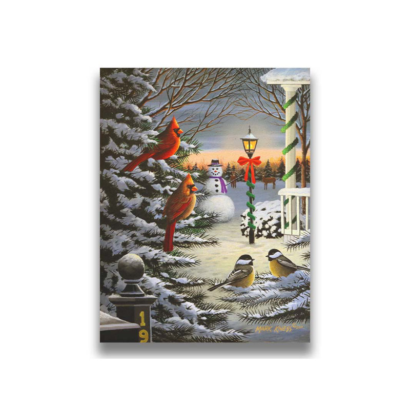 Holiday Friends par Mark Kness, Non, Toile tendue, H 16 po x l 12 po