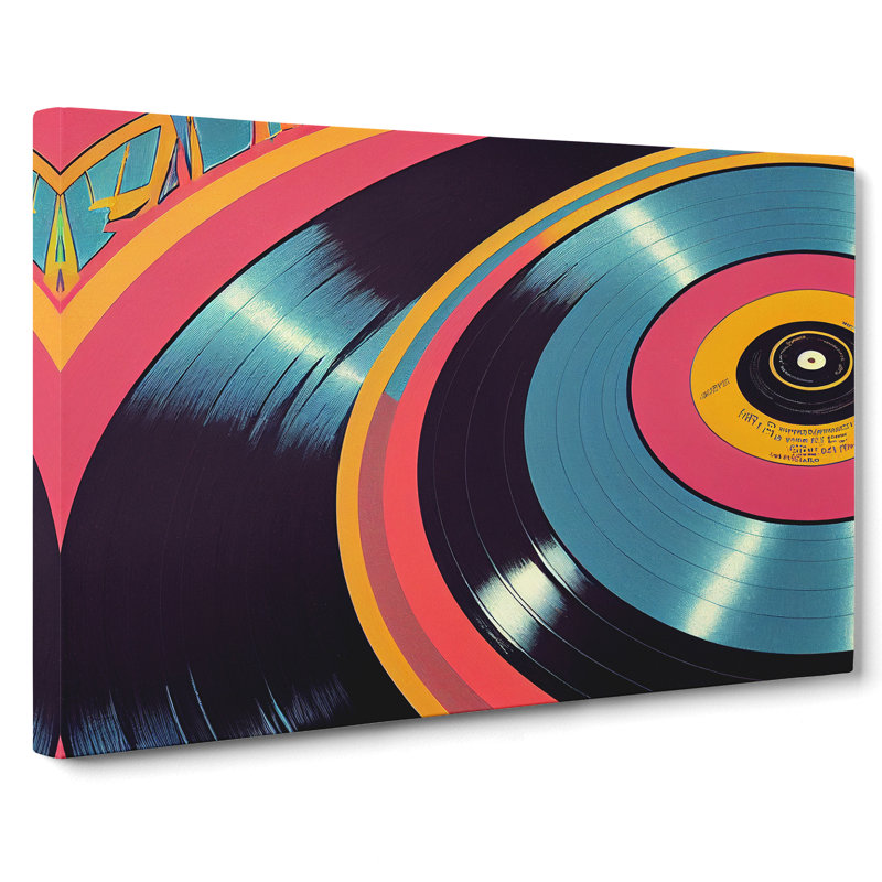 Revolutionary Vinyl Record Art - Wrapped Canvas, 40cm H x 60cm W x 3cm D