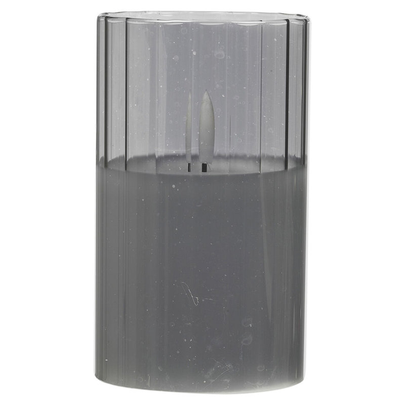 Shantella Glass Tabletop Tealight Holder with Candle Included, 12.50cm H x 12.50cm W x 12.50cm D