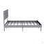 Base de lit tapissier grand format avec tête de lit, aucun sommier requis, rangement sous le lit 14 po-1942436893