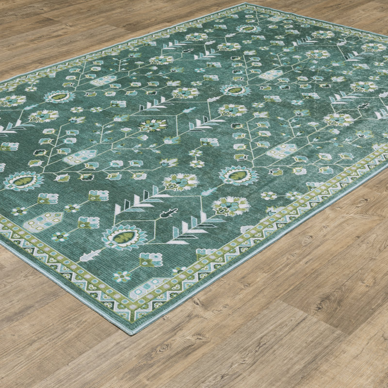 Tapis traditionnel lavable Kugler, Rectangle 6 pi 7 po x 9 pi 2 po