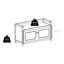 Banc de rangement en bois Gillard
