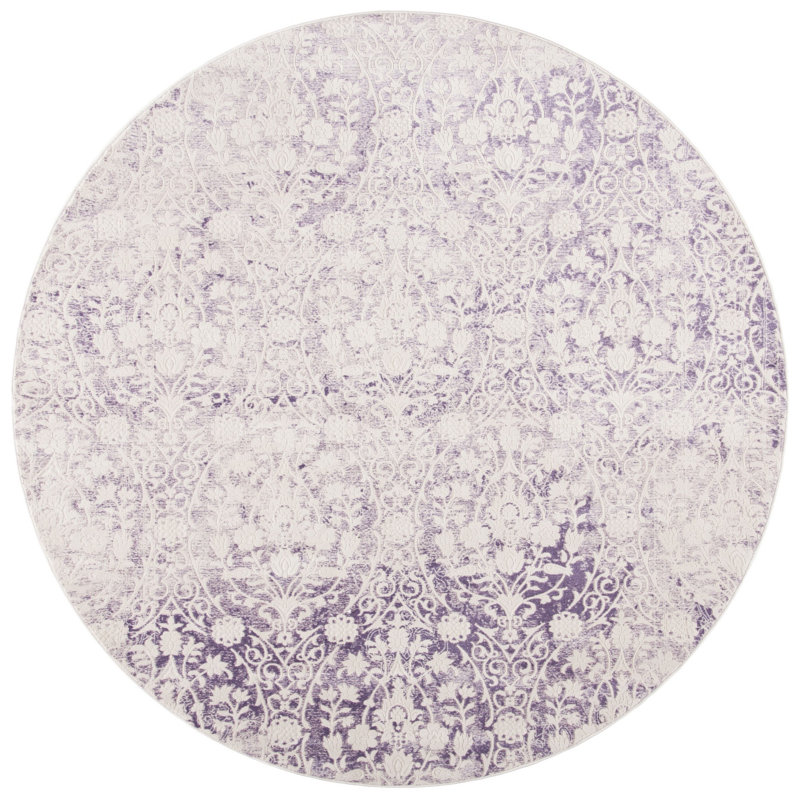 Alston Performance Floral Rug, Round 4'