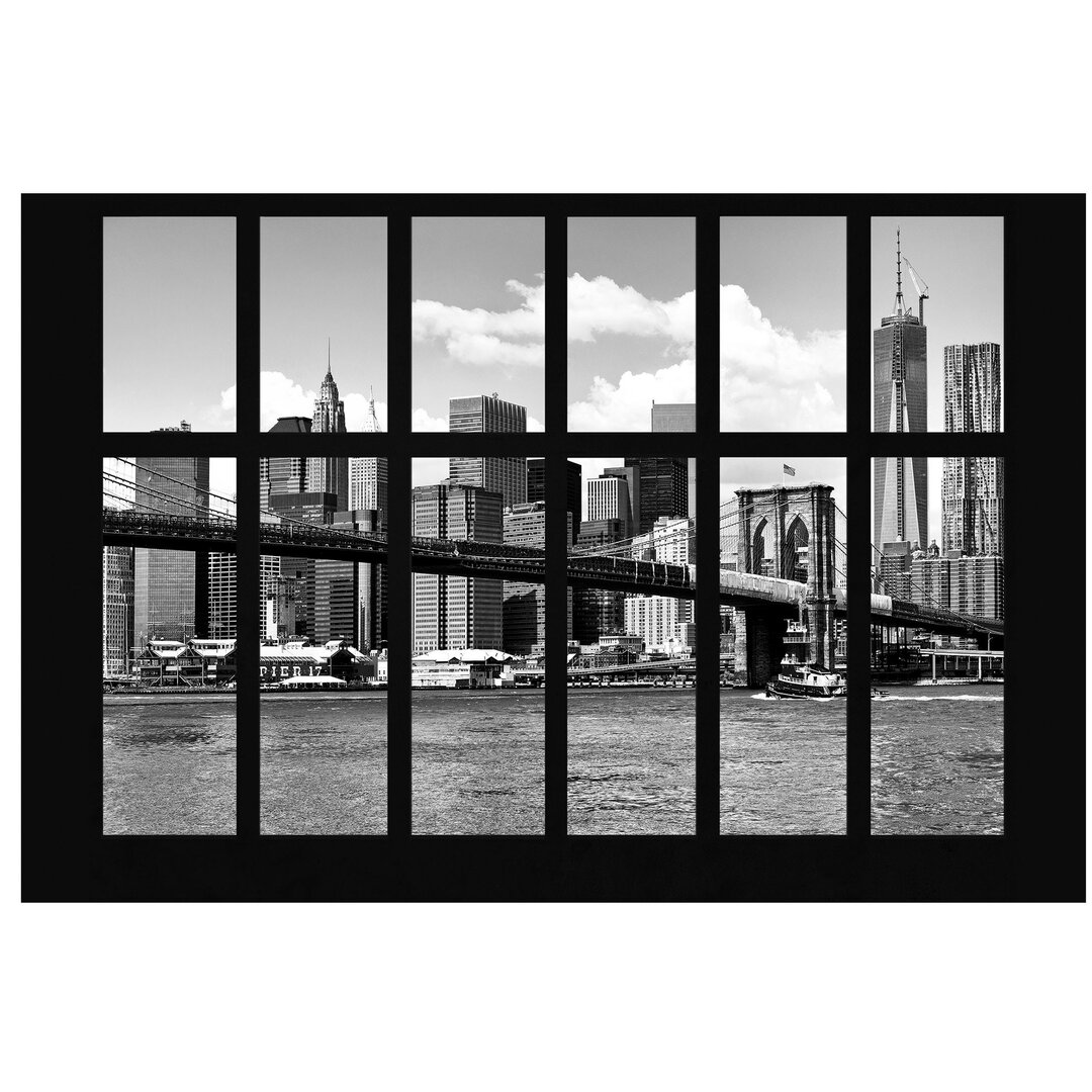 Matte Fenstertapete New York Brooklyn Bridge II 3,2 m x 480 cm