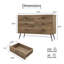 Commode polyvalente à 6 tiroirs pour la chambre à coucher et au-delà, rehaussant le rangement et le style.