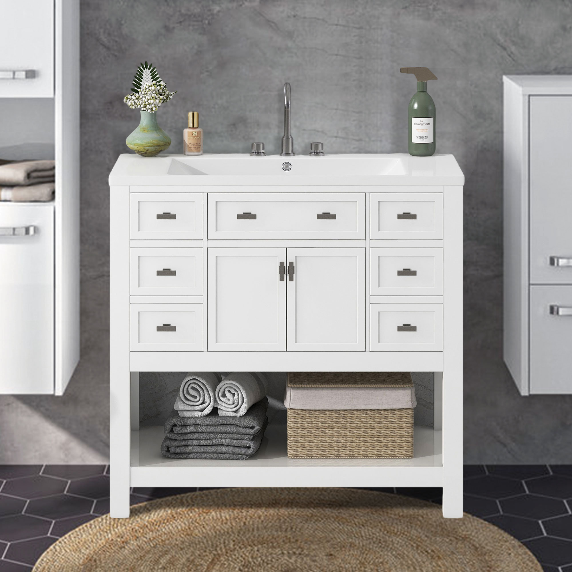 Magiccactus 35.2'' Single Bathroom Vanity Base Only | Wayfair