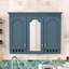 Armoire de salle de bain artistique avec tablettes réglables et détails sculptés élégants-85433430