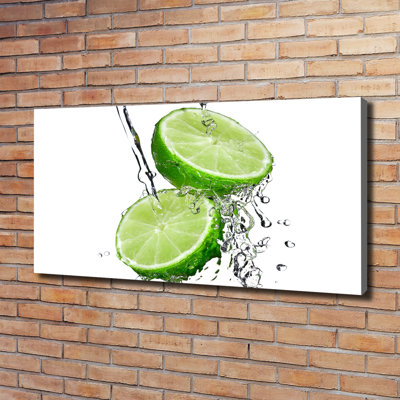 Limes And Water - Wrapped Canvas Print